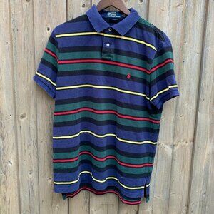 Striped Polo Ralph Lauren Polo Button Up Shirt XL